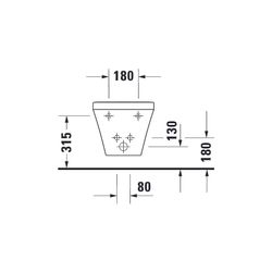 Duravit DuraStyle Wandbidet 540x370x325mm Weiß Hochglanz, WonderGliss, 1 HL, HLB, ... DURAVIT-22871500001 4021534952838 (Abb. 1)