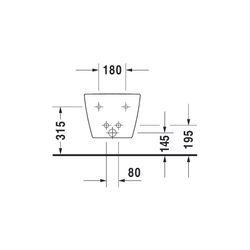Duravit ME by Starck Wandbidet 480x370x290mm, Weiß Seidenmatt, 1 HL, HLB, Überlauf,... DURAVIT-2290153200 4053424892689 (Abb. 1)
