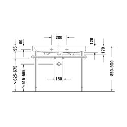 Duravit Happy D.2 Waschtisch 505x1000x170mm, WonderGliss, Weiß Hochglanz, Rechteck... DURAVIT-23181000271 4021534861376 (Abb. 1)