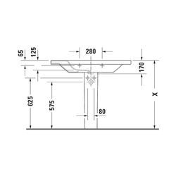 Duravit DuraStyle Waschtisch 480x1000x170mm, Weiß Hochglanz, Rechteckig, 1 Waschpla... DURAVIT-2320100000 4021534851100 (Abb. 1)