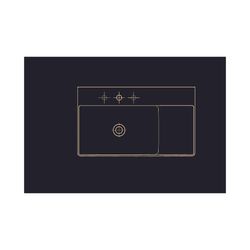 Duravit DuraSquare Waschtisch 470x800x145mm, WonderGliss, Weiß Hochglanz, Rechteck... DURAVIT-23488000701 4053424611549 (Abb. 1)