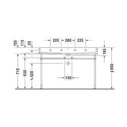 Duravit Vero Air Waschtisch 470x1200x165mm wh Weiß Hochglanz, Rechteckig, WonderGl... DURAVIT-23501200271 4053424121291 (Abb. 1)