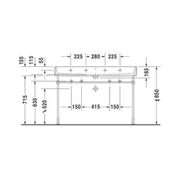 Duravit Vero Air Waschtisch 470x1200x165mm wh Weiß Hochglanz, Rechteckig, WonderGl... DURAVIT-23501200271 4053424121291 (Abb. 1)