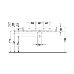 Duravit Vero Air Waschtisch 470x1200x165mm wh Weiß Hochglanz, Rechteckig, WonderGl... DURAVIT-23501200271 4053424121291 (Abb. 1)