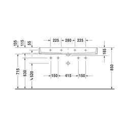 Duravit Vero Air Waschtisch 470x1200x165mm wh Weiß Hochglanz, Rechteckig, WonderGl... DURAVIT-23501200271 4053424121291 (Abb. 1)