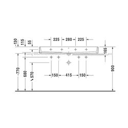 Duravit Vero Air Waschtisch 470x1200x165mm wh Weiß Hochglanz, Rechteckig, WonderGl... DURAVIT-23501200271 4053424121291 (Abb. 1)