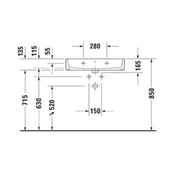 Duravit Vero Air Waschtisch 470x700x165mm wh Weiß Hochglanz, Rechteckig, WonderGli... DURAVIT-23507000411 4053424180366 (Abb. 1)
