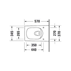 Duravit Design Classics Wand-WC 570x370x360mm, Weiß Hochglanz, 4,5l, WonderGliss, ... DURAVIT-25110900001 4053424897127 (Abb. 1)