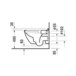 Duravit Starck 3 WC-Set wandh. Wand-WC, WC-Sitz, Weiß Hochglanz, Spülrand rimless, ... DURAVIT-45270900A1 4053424087627 (Abb. 1)