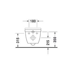 Duravit Starck 3 WC-Set wandh. Wand-WC, WC-Sitz, Weiß Hochglanz, Spülrand rimless, ... DURAVIT-45270900A1 4053424087627 (Abb. 1)