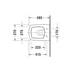 Duravit DuraStyle Wand-WC 480x370x350mm, Weiß Hochglanz, 4,5l, HygieneGlaze, Tiefsp... DURAVIT-2539092000 4053424325286 (Abb. 1)