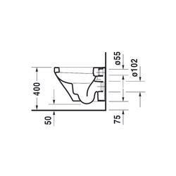 Duravit DuraStyle Wand-WC 480x370x350mm, Weiß Hochglanz, 4,5l, HygieneGlaze, Tiefsp... DURAVIT-2539092000 4053424325286 (Abb. 1)