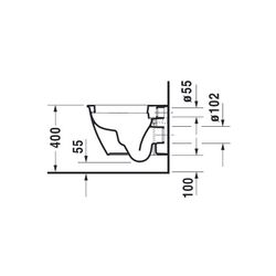 Duravit Darling New Wand-WC 485x365x345mm, Weiß Hochglanz, 4,5l, WonderGliss, Tief... DURAVIT-25490900001 4021534812354 (Abb. 1)