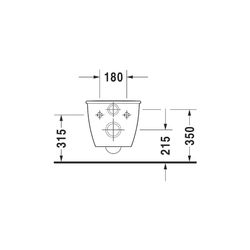 Duravit Darling New Wand-WC 485x365x345mm, Weiß Hochglanz, 4,5l, WonderGliss, Tief... DURAVIT-25490900001 4021534812354 (Abb. 1)