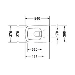 Duravit DuraStyle Wand-WC 540x370x345mm, Weiß Hochglanz, 4,5l, HygieneGlaze, Tiefsp... DURAVIT-2552092000 4053424325453 (Abb. 1)
