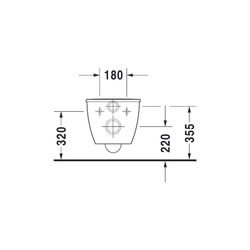 Duravit Darling New Wand-WC 540x365x340mm, Weiß Hochglanz, 4,5l, WonderGliss, Tief... DURAVIT-25570900001 4021534955662 (Abb. 1)