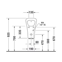 Duravit DuraStyle Elektronisches Urinal 340x300x580mm, Weiß Hochglanz, HygieneGlaze... DURAVIT-2806312093 4053424325354 (Abb. 1)