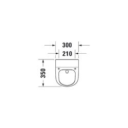 Duravit ME by Starck Urinal 350x300x585mm Weiß Hochglanz Rimless, Absauger, für Dec... DURAVIT-2812300000 4053424506593 (Abb. 1)