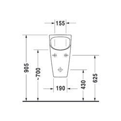 Duravit Wasserloses Urinal ME by Starck 355x300x585mm Weiß Hochglanz, HygieneGlaze,... DURAVIT-2814302000 4053424052816 (Abb. 1)