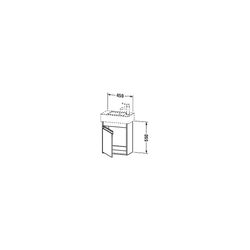 Duravit Ketho Waschtischunterbau wandh. 225x450x550mm, L, Taupe Matt, Griffleiste ... DURAVIT-KT6629L9191 4053424337876 (Abb. 1)