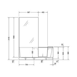 Duravit Shower and Bath Badewanne510x750x1700mm, 285l, Mattweiß, Rechteckig, N... DURAVIT-700454000000000 4053424917481 (Abb. 1)
