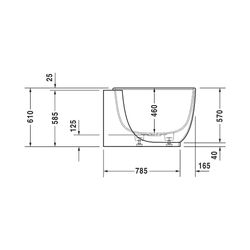 Duravit Luv Badewanne 610x950x1850mm, 252l, Mattweiß, Oval, Ecke R, 2 Rückensc... DURAVIT-700432000000000 4053424180151 (Abb. 1)