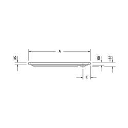 Duravit D-Code Duschwanne 700x1000x85mm, Rechteckig, Weiß glänzend, aus Sanitä... DURAVIT-720093000000000 4021534822681 (Abb. 1)