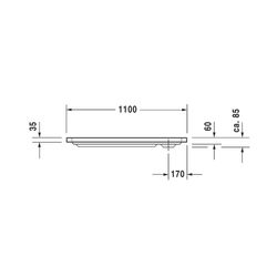 Duravit D-Code Duschwanne 750x1100x85mm, Rechteckig, Weiß glänzend, aus Sanitä... DURAVIT-720097000000000 4021534822803 (Abb. 1)
