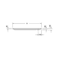 Duravit D-Code Duschwanne 750x1100x85mm, Rechteckig, Weiß glänzend, aus Sanitä... DURAVIT-720097000000000 4021534822803 (Abb. 1)