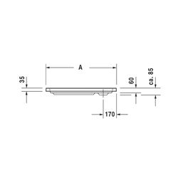 Duravit D-Code Duschwanne 800x800x85mm, Quadratisch, Weiß glänzend, aus Sanitä... DURAVIT-720101000000000 4021534823947 (Abb. 1)
