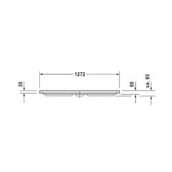 Duravit D-Code Duschwanne 900x900x85mm, Viertelkreis, Weiß glänzend, aus Sanit... DURAVIT-720108000000000 4021534824227 (Abb. 1)