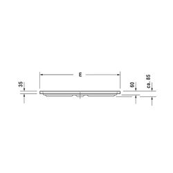 Duravit D-Code Duschwanne 900x900x85mm, Viertelkreis, Weiß glänzend, aus Sanit... DURAVIT-720108000000000 4021534824227 (Abb. 1)