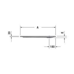Duravit Starck Slimline Duschwanne 750x900x45mm, Rechteckig, Weiß glänzend, au... DURAVIT-720117000000000 4021534888601 (Abb. 1)