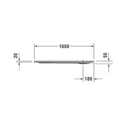 Duravit Starck Slimline Duschwanne 800x1000x50mm, Rechteckig, Weiß glänzend, a... DURAVIT-720119000000000 4021534889141 (Abb. 1)