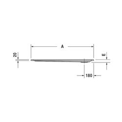 Duravit Starck Slimline Duschwanne 800x1200x55mm, Rechteckig, Weiß glänzend, a... DURAVIT-720121000000000 4021534891540 (Abb. 1)
