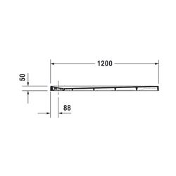 Duravit Stonetto Duschwanne Halbeinbau Bodenbündig, 900x1200x50mm, Rechteckig,... DURAVIT-720149380000000 4021534986727 (Abb. 1)