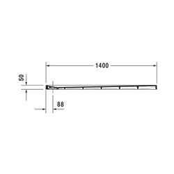 Duravit Stonetto Duschwanne Halbeinbau Bodenbündig, 900x1400x50mm, Rechteckig,... DURAVIT-720150180000000 4053424509020 (Abb. 1)