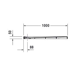 Duravit Stonetto Duschwanne Halbeinbau Bodenbündig 1000x1000x50mm, Rechteckig,... DURAVIT-720167680000000 4053424141961 (Abb. 1)