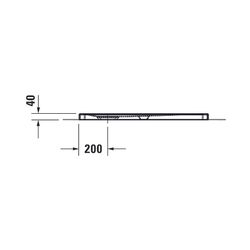 Duravit Tempano Duschwanne Halbeinbau Bodenbündig 900x900x40mm, Quadratisch, W... DURAVIT-720188000000000 4053424675206 (Abb. 1)