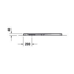 Duravit Tempano Duschwanne Halbeinbau Bodenbündig 750x900x40mm, Rechteckig, We... DURAVIT-720191000000000 4053424675237 (Abb. 1)