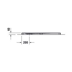 Duravit Tempano Duschwanne Halbeinbau Bodenbündig 800x1000x40mm, Rechteckig, W... DURAVIT-720194000000000 4053424675268 (Abb. 1)
