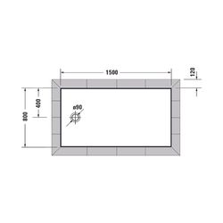 Duravit Tempano Duschwanne Halbeinbau Bodenbündig 800x1500x50mm, Quadratisch, ... DURAVIT-720205000000001 4053424893877 (Abb. 1)