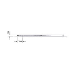 Duravit Tempano Duschwanne Halbeinbau Bodenbündig 900x1800x55mm, Rechteckig, W... DURAVIT-720213000000000 4053424675459 (Abb. 1)