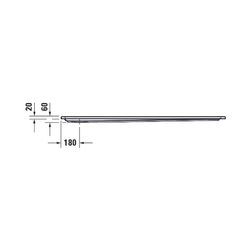 Duravit Starck Slimline Duschwanne 800x1600x60mm, Rechteckig, Weiß glänzend, A... DURAVIT-720238000000001 4053424691909 (Abb. 1)