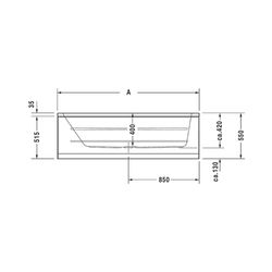 Duravit D-Code Whirlwanne Rechteckig, Einbau, 700x1700x420mm, Jet Project, 1 R... DURAVIT-760097000JP1000 4053424066080 (Abb. 1)