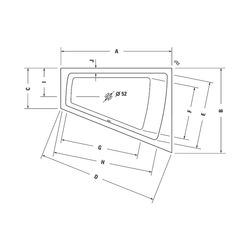 Duravit Paiova Whirlwanne Trapezförmig, Einbau, Ecke R 1300x1700x485mm, Jet-Sy... DURAVIT-760215000JS1000 4053424069715 (Abb. 1)
