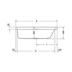 Duravit Happy D.2 Plus Whirlwanne rechteckig, Einbau, 700x1600x480mm Air-Syste... DURAVIT-760309000AS0000 4053424453354 (Abb. 1)