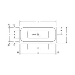 Duravit Happy D.2 Plus Whirlwanne rechteckig Einbau 800x1800x480mm Air-System,... DURAVIT-760314000AS0000 4053424453408 (Abb. 1)