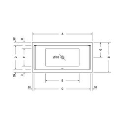 Duravit Starck Wannen Whirlwanne Rechteckig, Einbau, 900x1800x480mm Combi-Syst... DURAVIT-760339000CP1000 4053424072883 (Abb. 1)