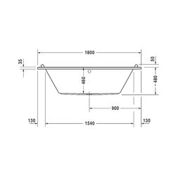 Duravit Starck Wannen Whirlwanne rechteckig Einbau, 800x1800x480mm Air-System,... DURAVIT-760338000AS0000 4053424453552 (Abb. 1)